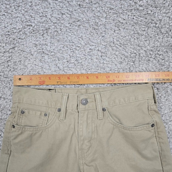 Levis 514 Pants Mens 28x32 Beige Regular Straight Low Rise Twill Office - Picture 9 of 13